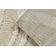 Tæppe SAMPLE COZY C3325A Struktur Bølger beige / fløde
