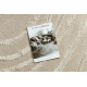 Tæppe SAMPLE COZY C3325A Struktur Bølger beige / fløde
