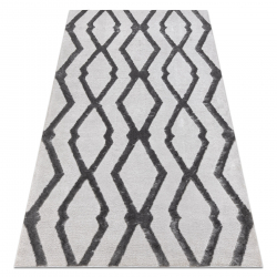 Tapis SAMPLE COZY C3195A Structurel Boho gris clair