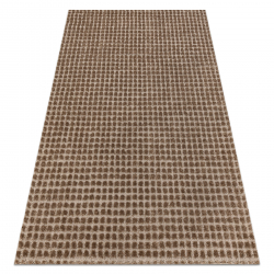 Carpet SAMPLE PENELOPE 07964A GEOMETRICAL SQUARES STRUCTURED brown