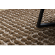 Teppich SAMPLE PENELOPE 07964A GEOMETRISCHE QUADRATE STRUKTURIERT braun