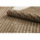 Teppich SAMPLE PENELOPE 07964A GEOMETRISCHE QUADRATE STRUKTURIERT braun
