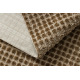 Dywan SAMPLE PENELOPE 07964A GEOMETRYCZNY KWADRATY STRUKTURALNY brąz