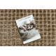 Teppich SAMPLE PENELOPE 07964A GEOMETRISCHE QUADRATE STRUKTURIERT braun