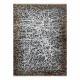 Teppich SAMPLE BELLA F201B Abstraktion grau / gold Fransen  
