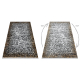Teppich SAMPLE BELLA F201B Abstraktion grau / gold Fransen  
