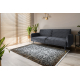 Teppich SAMPLE BELLA F201B Abstraktion grau / gold Fransen  