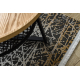Teppich SAMPLE BELLA F201B Abstraktion grau / gold Fransen  