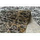 Teppich SAMPLE BELLA F201B Abstraktion grau / gold Fransen  