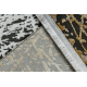 Teppich SAMPLE BELLA F201B Abstraktion grau / gold Fransen  