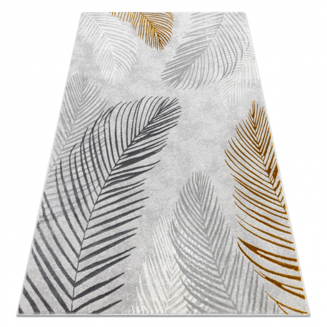 Teppich SAMPLE GOLD LEAF SUNSET 85228 Palmenblätter grau / gold