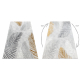 Carpet SAMPLE GOLD LEAF SUNSET 85228 Palm leaves grey / gold