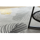 Teppich SAMPLE GOLD LEAF SUNSET 85228 Palmenblätter grau / gold