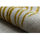 Carpet SAMPLE GOLD LEAF SUNSET 85228 Palm leaves grey / gold