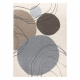 Teppich SAMPLE MILANO B7164A GEOMETRISCHE KREISE creme / grau