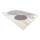 Тепих SAMPLE MILANO B7164A GEOMETRICAL CIRCLES крем / сива