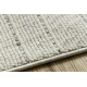 Teppich SAMPLE ARVEN LI17A Creme / Hellgrau Fransen  