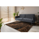Carpet SAMPLE LIKYA LB75B Abstraction grey / terracotta fringes