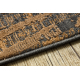 Carpet SAMPLE LIKYA LB75B Abstraction grey / terracotta fringes
