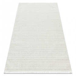 Teppich SAMPLE ARVEN LI17A Creme / Hellgrau Fransen  