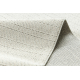 Teppich SAMPLE ARVEN LI17A Creme / Hellgrau Fransen  