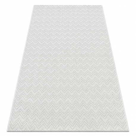 Tapijt SAMPLE KOZA NOMAD A3561A ZIGZAG ZIGZAG VISGRAAT CHEVRON crème