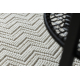 Tapijt SAMPLE KOZA NOMAD A3561A ZIGZAG ZIGZAG VISGRAAT CHEVRON crème