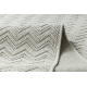 Tapijt SAMPLE KOZA NOMAD A3561A ZIGZAG ZIGZAG VISGRAAT CHEVRON crème