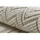 Carpet SAMPLE KOZA NOMAD A3561A ZIGZAG ZIGZAG HERRINGBONE CHEVRON cream
