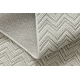Tapijt SAMPLE KOZA NOMAD A3561A ZIGZAG ZIGZAG VISGRAAT CHEVRON crème