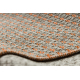 Teppich SAMPLE CASA SHINE A3520A Linien Sisal beige / orange 