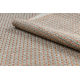 Тепих SAMPLE CASA SHINE A3520A Линије Sisal беж / наранџаста 