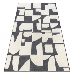 Carpet SAMPLE MALTA A1852A Structural Geometric cream / grey