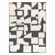 Teppich SAMPLE MALTA A1852A Strukturell Geometrisch Creme / grau