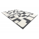 Teppich SAMPLE MALTA A1852A Strukturell Geometrisch Creme / grau