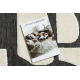 Carpet SAMPLE MALTA A1852A Structural Geometric cream / grey