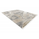 Tapijt SAMPLE CASTOR LD29A Abstractie Crème / groen franjes 