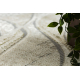 Carpet SAMPLE CASTOR LD29A Abstraction cream / green fringes
