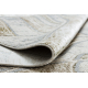 Tapijt SAMPLE CASTOR LD29A Abstractie Crème / groen franjes 