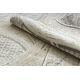 Tapijt SAMPLE CASTOR LD29A Abstractie Crème / groen franjes 