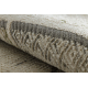 Carpet SAMPLE CASTOR LD29A Abstraction cream / green fringes