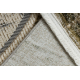 Teppich SAMPLE CASTOR LD29A Abstraktion Creme / grün Fransen  