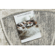 Carpet SAMPLE CASTOR LD29A Abstraction cream / green fringes