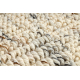 Carpet SAMPLE PASITANO Melange cream fringes