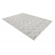 Tapis SAMPLE TWEETY C3732B Géométrique blanc / gris clair franges 