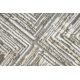 Tapis SAMPLE TWEETY C3732B Géométrique blanc / gris clair franges 