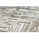 Tapis SAMPLE TWEETY C3732B Géométrique blanc / gris clair franges 