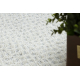 Teppich SAMPLE TRYSA LG06A Punkte Creme / Hellgrau Fransen  