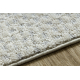 Teppich SAMPLE TRYSA LG06A Punkte Creme / Hellgrau Fransen  
