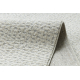 Teppich SAMPLE TRYSA LG06A Punkte Creme / Hellgrau Fransen  